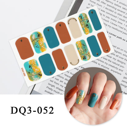 Nail Art Color Nail Stickers Simple Fashion