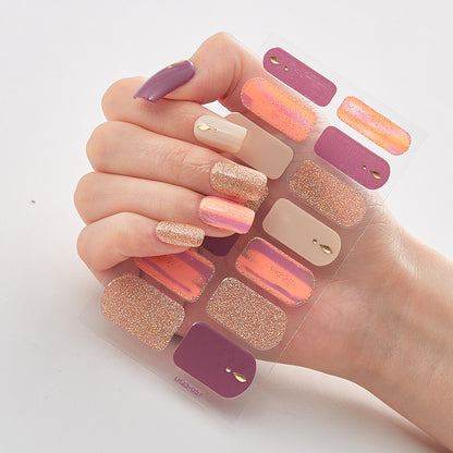 Vernis à ongles laser bronzant Film autocollants pour ongles tendance