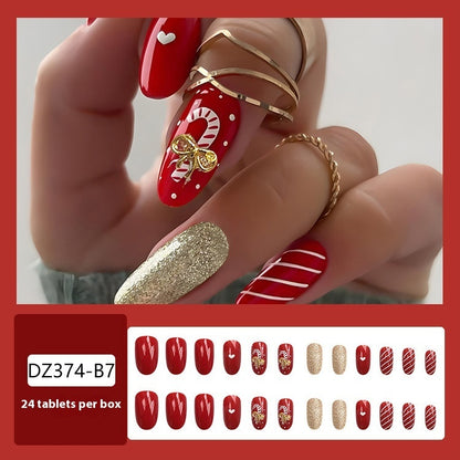 Christmas Wear Fake Nails Nail Sticker