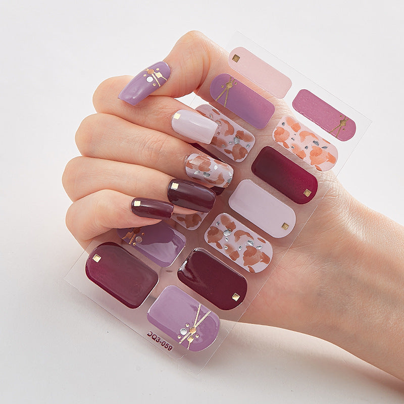 Laser Nail Polish Film Fashion Nail Stickers