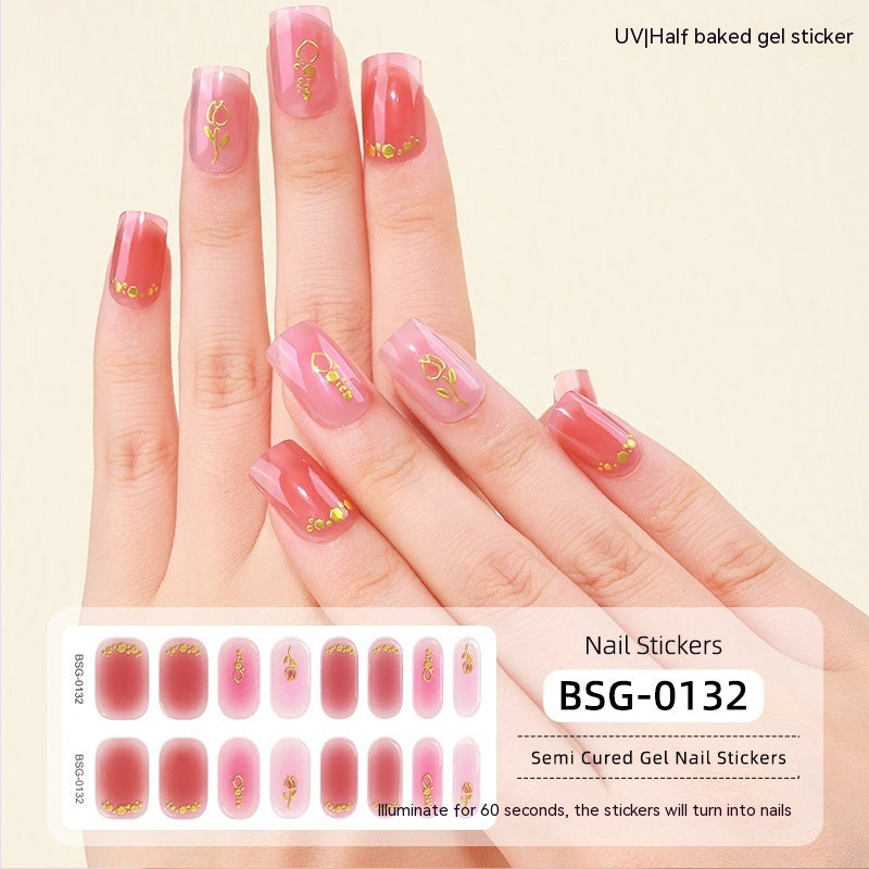 Gel Nail Stickers 3d Phototherapy