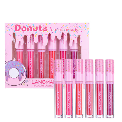 6-piece High Gloss Lip Gloss Set With Diamonds