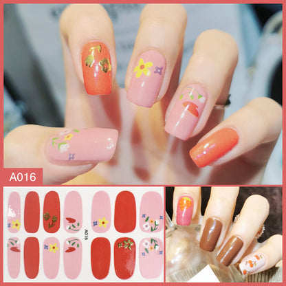 Nail Stickers Female Manicure Full Stickers Finished 3d Waterproof