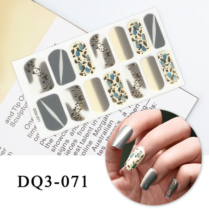 Autocollants pour ongles en couleur Nail Art Simple Fashion