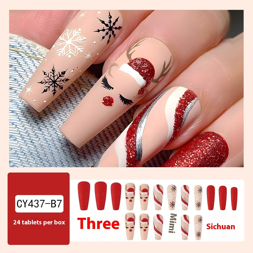 Christmas Wear Fake Nails Nail Sticker