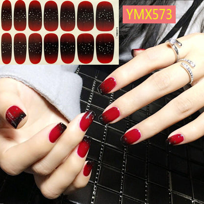 Net Red Nail Stickers Sports Style Trend