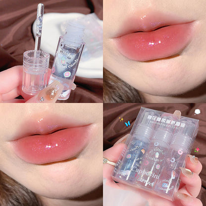 Cappuvini Cotton Candy Lip Gloss Lip Balm Glass Transparent