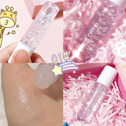 Beads Transparent Pearlescent White Base Lip Gloss Transparent Lip Gloss Nourishing Moisturizing Lip Gloss