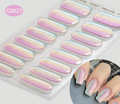 Nail Stickers UV Gel Nail Sticker Semi-curing