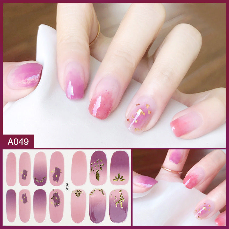 Nail Stickers Female Manicure Full Stickers Finished 3d Waterproof