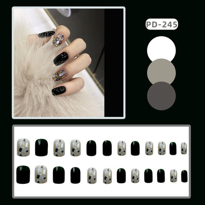 Porter des faux ongles manucure autocollants pour ongles produit fini autocollant pour ongles de ballet givré pour ongles