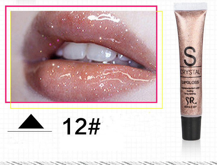 SR Hose Water-sensing Lip Gloss With Pearlescent Gold Moisturizing Temptation Lip Gloss