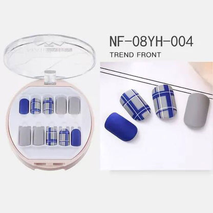 Korean Wearable Nail Art Short 30 Pieces In A Box Waterproof Removable Nail Art Ins Manicure Fake Nails