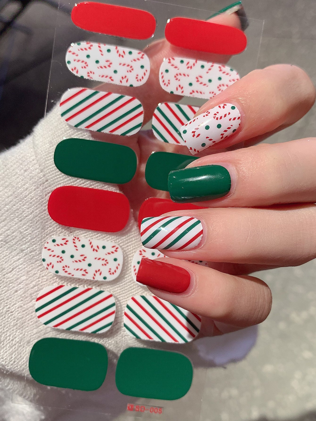 Autocollants pour ongles de style Noël tendance