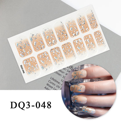 Autocollants pour ongles en couleur Nail Art Simple Fashion