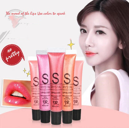 SR Hose Water-sensing Lip Gloss With Pearlescent Gold Moisturizing Temptation Lip Gloss