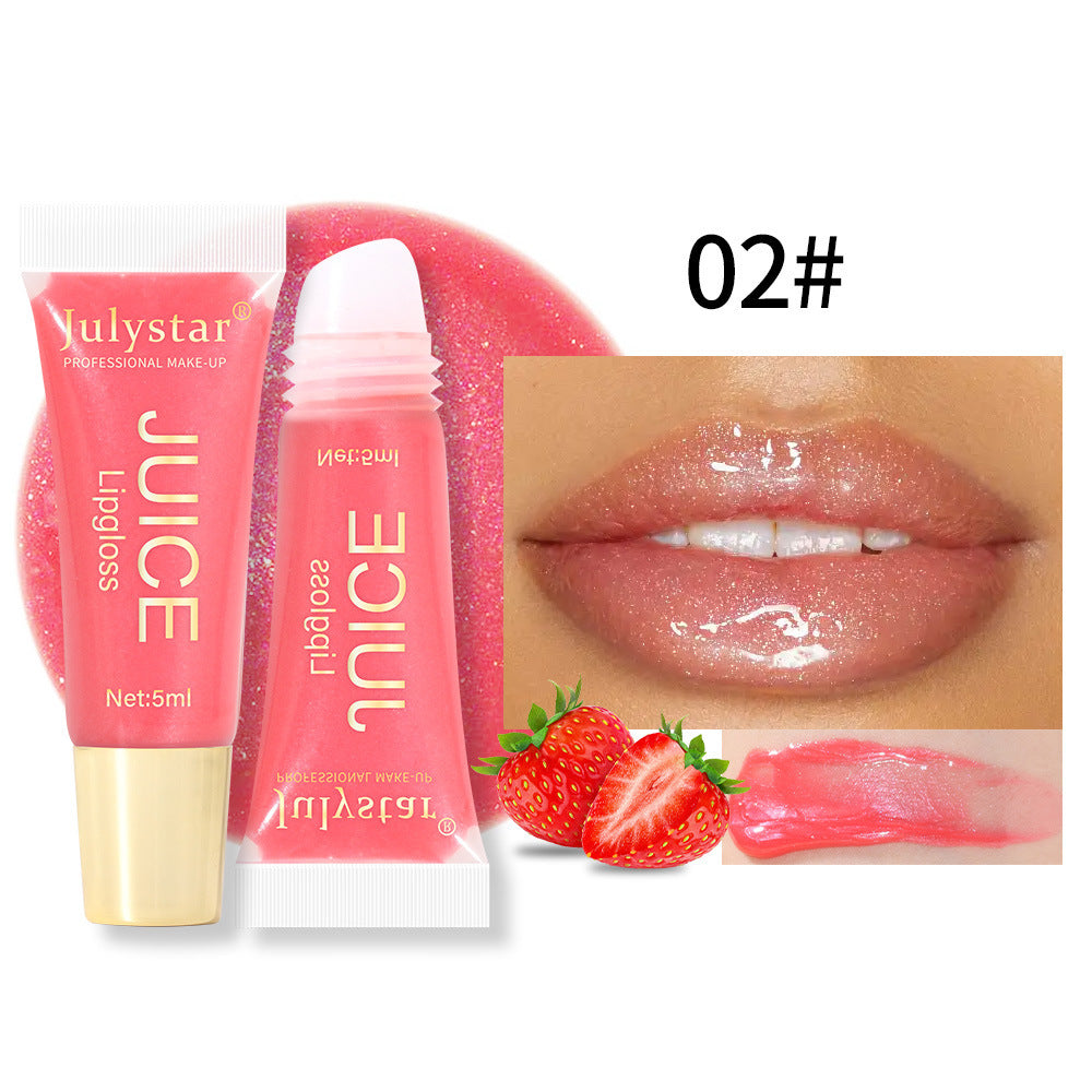 Natural Long Lasting Moisturizing Mirror Lip Gloss Fruit Taste Toot Lip Moisturizing Water Light Lip Gloss