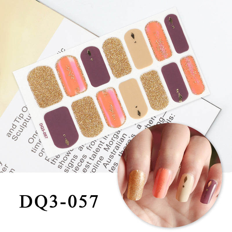 Autocollants pour ongles en couleur Nail Art Simple Fashion