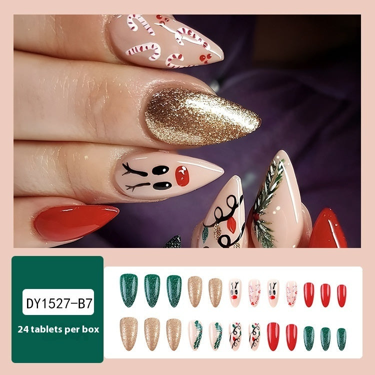 Christmas Wear Fake Nails Nail Sticker