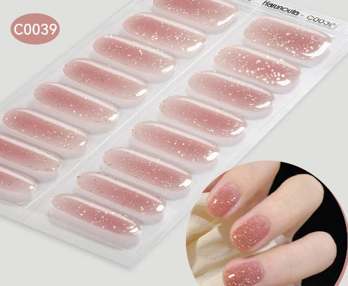 Nail Stickers UV Gel Nail Sticker Semi-curing