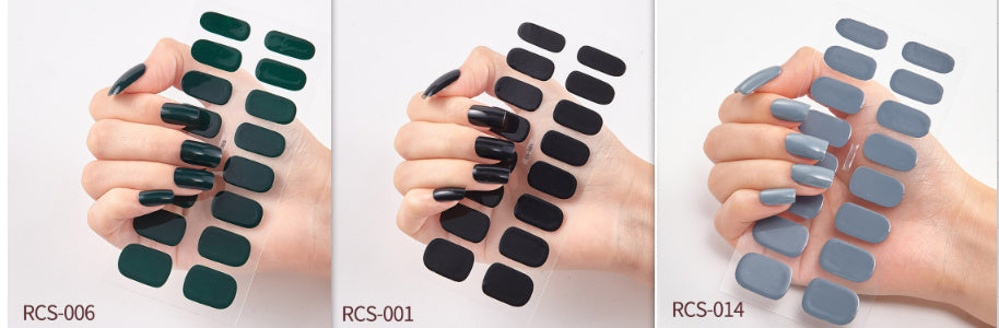 Simple waterproof nail stickers